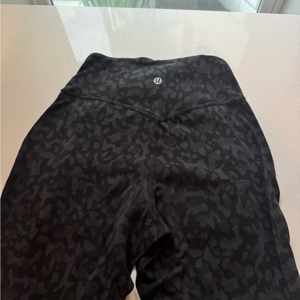 Lululemon Black Cheetah Patterned Leggings